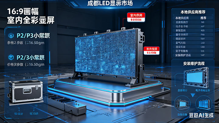 成都LED顯示屏選購安裝全攻略｜供應(yīng)商排名、價(jià)格及維修服務(wù)指南